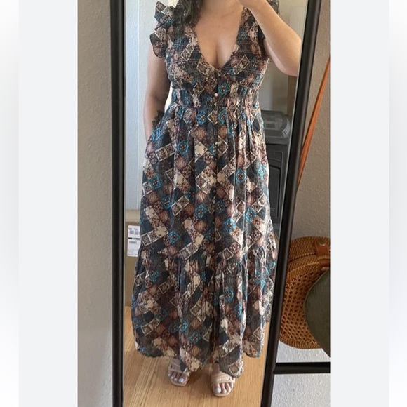 Bohemian Patchwork Anthropologie Peregrine Dress - Picture 3 of 8